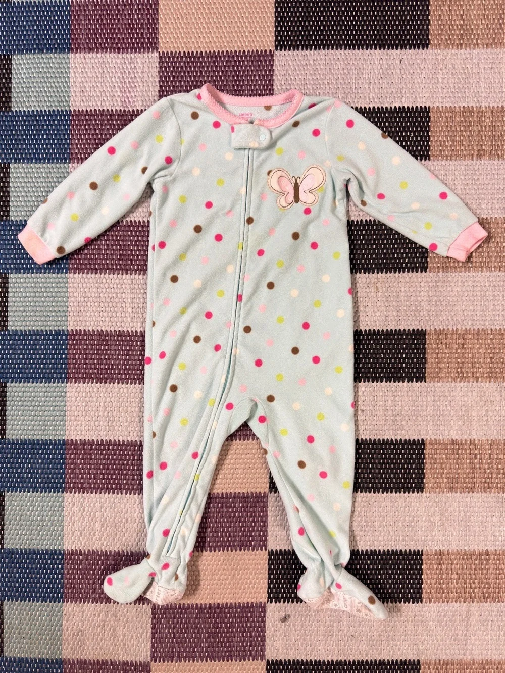 Carter’s Polka Dot Butterfly Footed Sleeper